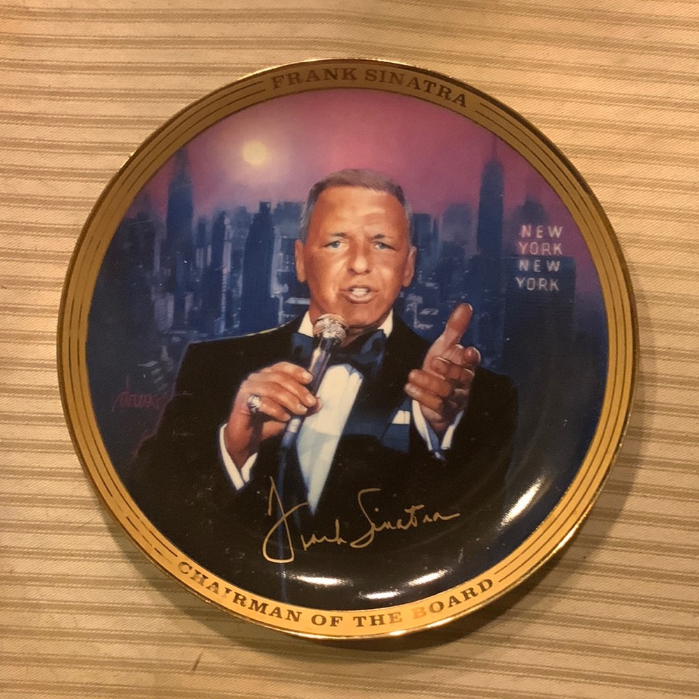 Frank Sinatra collector plate